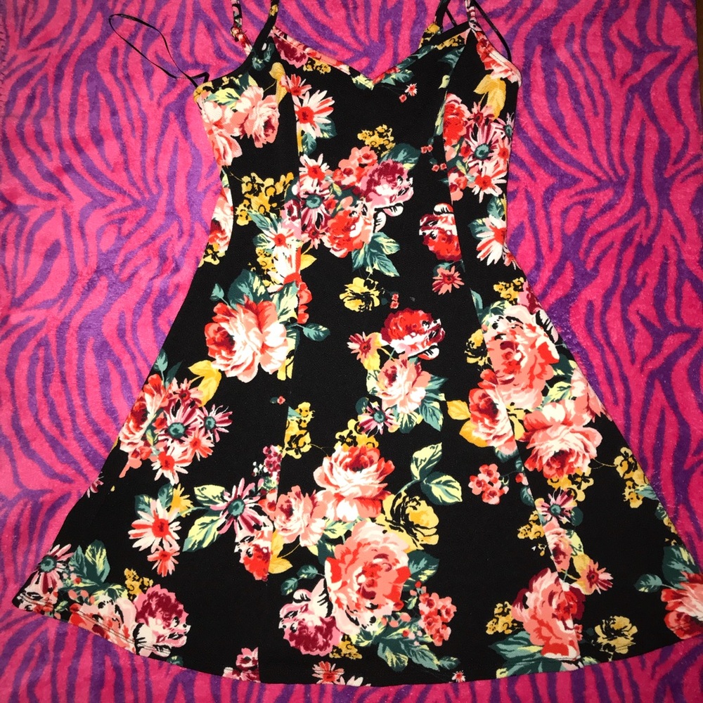 Floral spaghetti strap dress